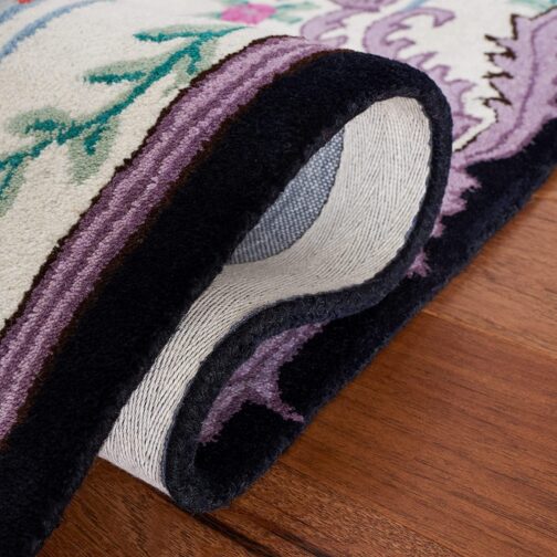 Handmade Tufted Rugs, Premium Quality Floral Wool Rug for Living Room CT16 - Image 3