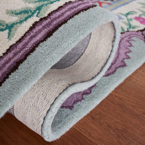 Handmade Tufted Rugs, Premium Quality Floral Wool Rug for Living Room CT18 - Image 3