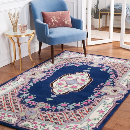 Handmade Tufted Rugs, Premium Quality Floral Wool Rug for Living Room CT19 - Image 2