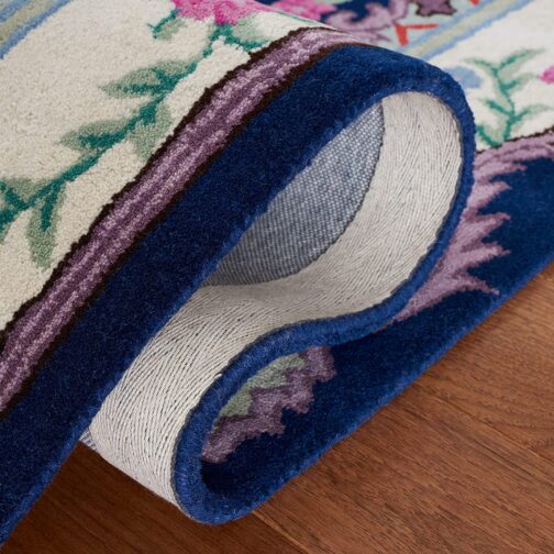 Handmade Tufted Rugs, Premium Quality Floral Wool Rug for Living Room CT19 - Image 4