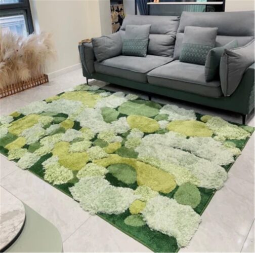 Handmade Tufted Rugs, Premium Quality Moses Wool Rug for Living Room CT26