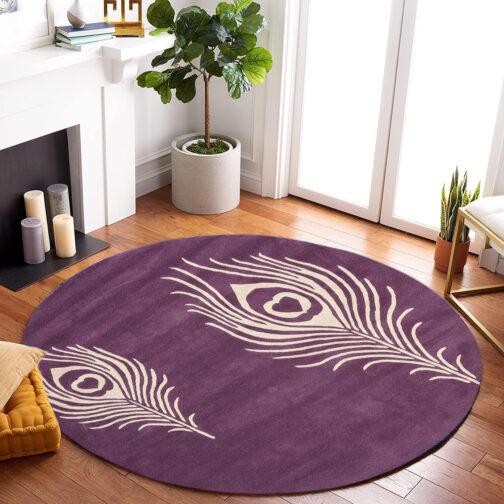 Handmade Tufted Rugs, Premium Quality Round Wool Rug for Living Room RR63 - Image 2