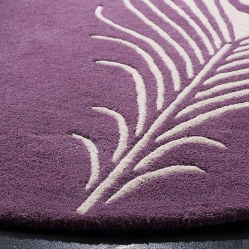 Handmade Tufted Rugs, Premium Quality Round Wool Rug for Living Room RR63 - Image 4