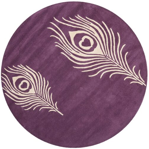 Handmade Tufted Rugs, Premium Quality Round Wool Rug for Living Room RR63