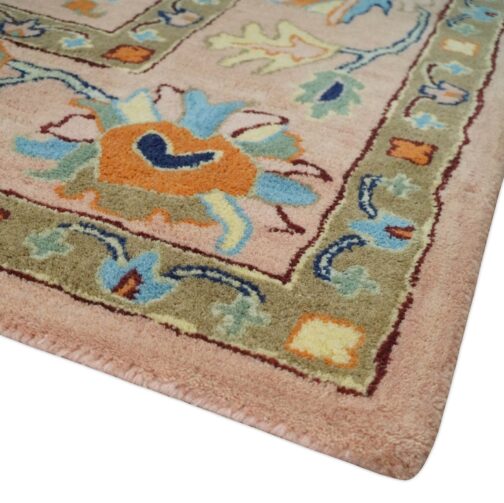Handmade Tufted Rugs, Premium Quality Floral Wool Rug for Living Room CT09 - Image 3
