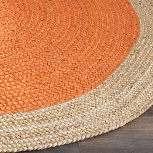 Handmade Round Jute Area Rug, Natural Jute Braided Custom Rugs RJR-13 - Image 3