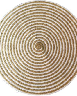Handmade Round Jute Area Rug, Natural Jute Braided Custom Rugs RJR-11