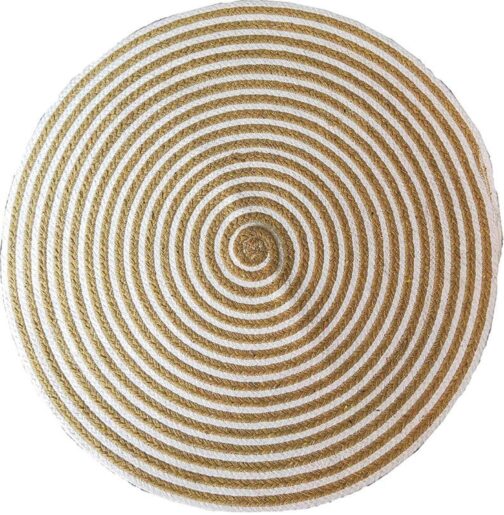 Handmade Round Jute Area Rug, Natural Jute Braided Custom Rugs RJR-11