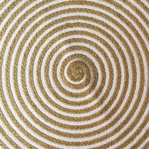 Handmade Round Jute Area Rug, Natural Jute Braided Custom Rugs RJR-11 - Image 4
