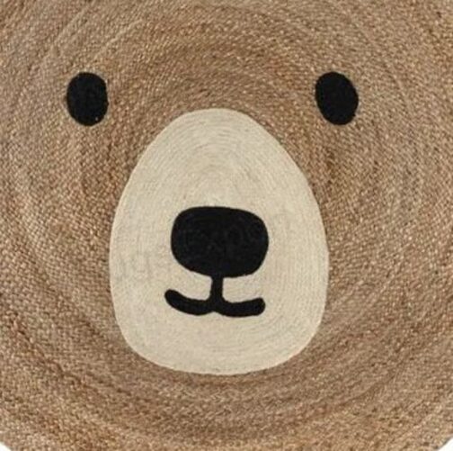 Handmade Round Jute Area Rug, Natural Jute Braided Custom Rugs RJR-19 - Image 4