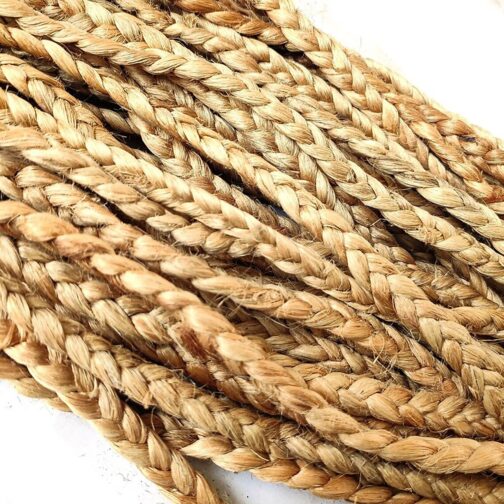 Handmade Round Jute Area Rug, Natural Jute Braided Custom Rugs RJR-61 - Image 2