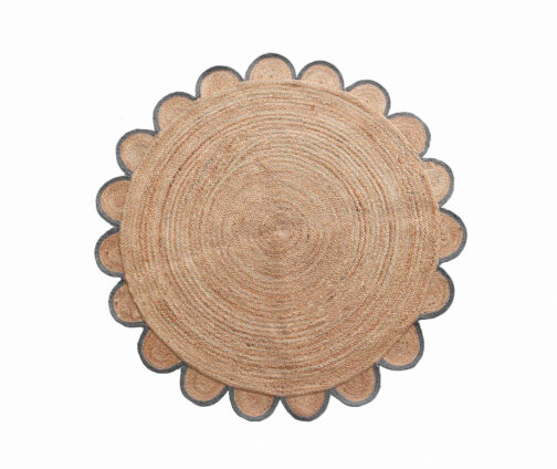 Handmade Round Jute Area Rug, Natural Jute Braided Custom Rugs RJR-22