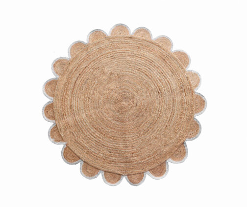 Handmade Round Jute Area Rug, Natural Jute Braided Custom Rugs RJR-23