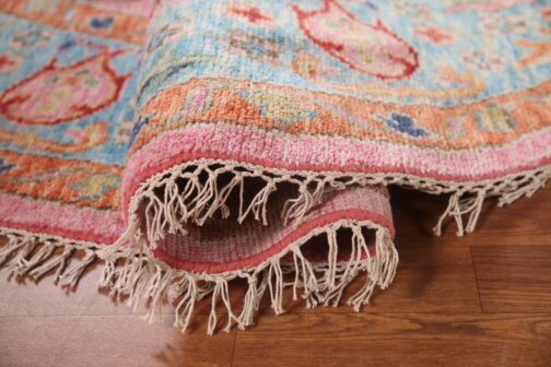 Oriental Round Area Rug, Hand Knotted 100% Wool Round Rug, Floral Rug Multi Size 01 - Image 2
