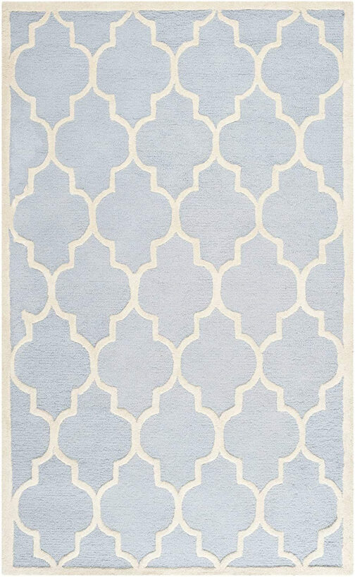 Handmade Tufted Rugs, Premium Quality Floral Wool Rug for Living Room TR07