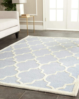 Handmade Tufted Rugs, Premium Quality Floral Wool Rug for Living Room TR07