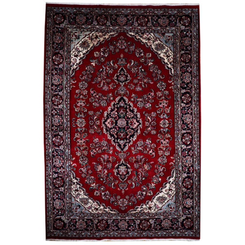 Handmade Oriental Silk Rug, Hand Knotted Vintage Premium Floral Rug 10x14 Ft HKOR-14