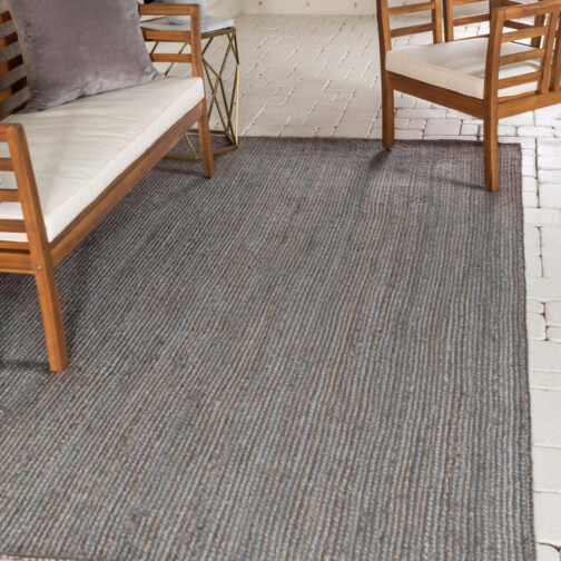 Indian Handwoven Jute Area Rug, Natural Jute Braided Custom Rugs Multi Size JR-30