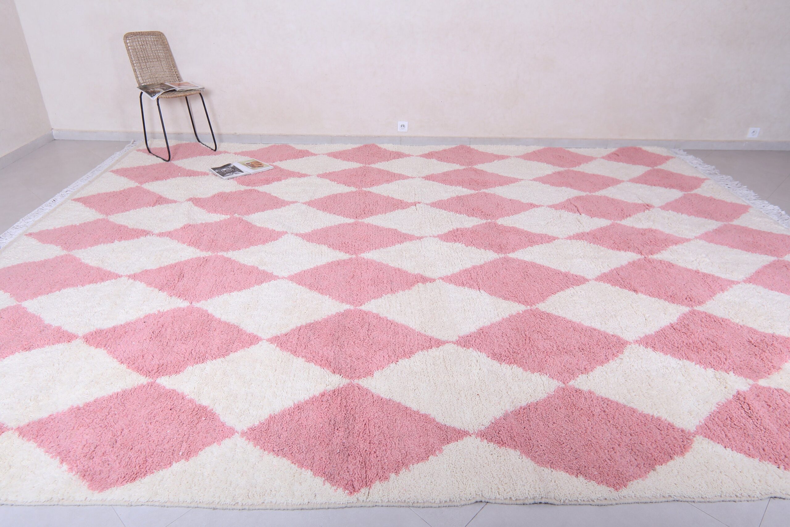 Beni Ourain Rug, Authentic Moroccan Rug, Berber Carpet, Handmade Wool BOR-01 - Image 2