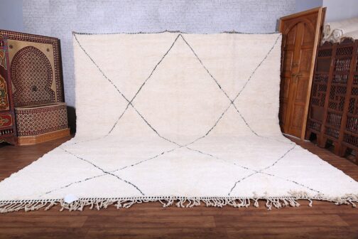 Beni Ourain Rug, Authentic Moroccan Rug, Berber Carpet, Handmade Wool BOR-05