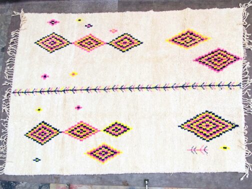 Beni Ourain Rug, Authentic Moroccan Rug, Berber Carpet, Handmade Wool BOR-06 - Image 3
