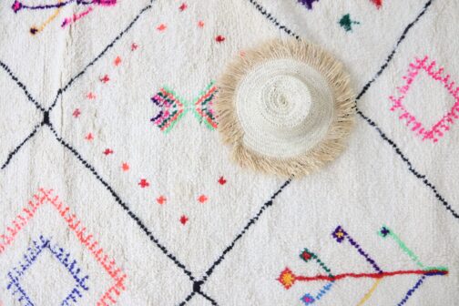 Beni Ourain Rug, Authentic Moroccan Rug, Berber Carpet, Handmade Wool BOR-12 - Image 3