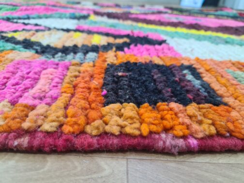 Beni Ourain Rug, Authentic Moroccan Rug, Berber Carpet, Handmade Wool BOR-19 - Image 4