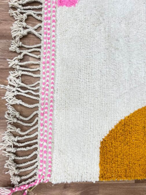 Beni Ourain Rug, Authentic Moroccan Rug, Berber Carpet, Handmade Wool BOR-20 - Image 3