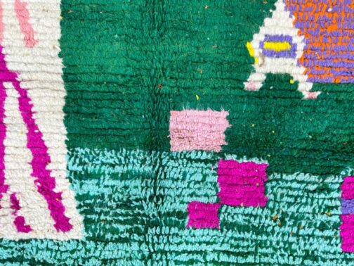 Beni Ourain Rug, Authentic Moroccan Rug, Berber Carpet, Handmade Wool BOR-24 - Image 4