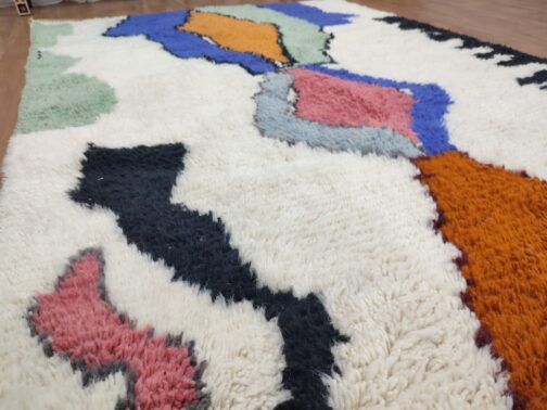 Beni Ourain Rug, Authentic Moroccan Rug, Berber Carpet, Handmade Wool BOR-25 - Image 3