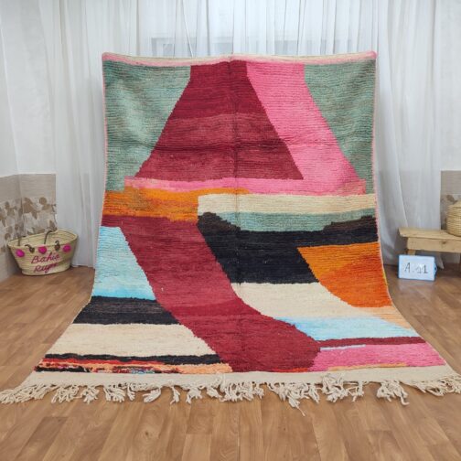Beni Ourain Rug, Authentic Moroccan Rug, Berber Carpet, Handmade Wool BOR-29