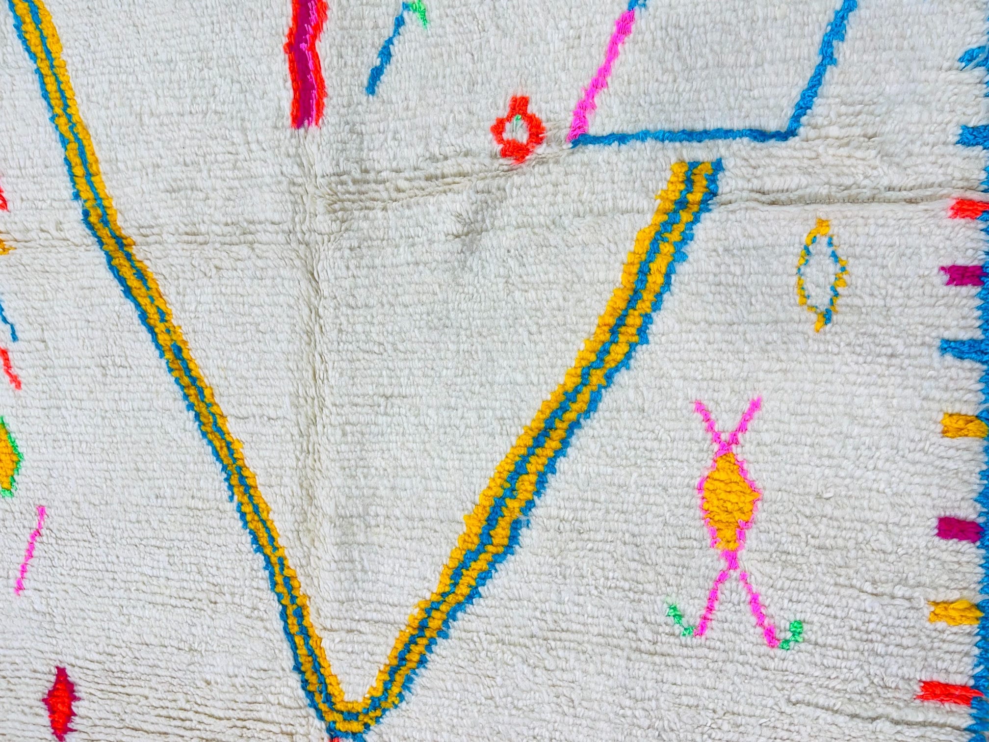 Beni Ourain Rug, Authentic Moroccan Rug, Berber Carpet, Handmade Wool BOR-31 - Image 2