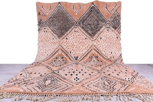 Beni Ourain Rug, Authentic Moroccan Rug, Berber Carpet, Handmade Wool BOR-38