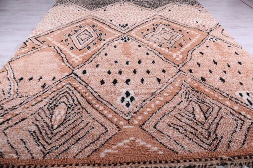Beni Ourain Rug, Authentic Moroccan Rug, Berber Carpet, Handmade Wool BOR-38 - Image 3