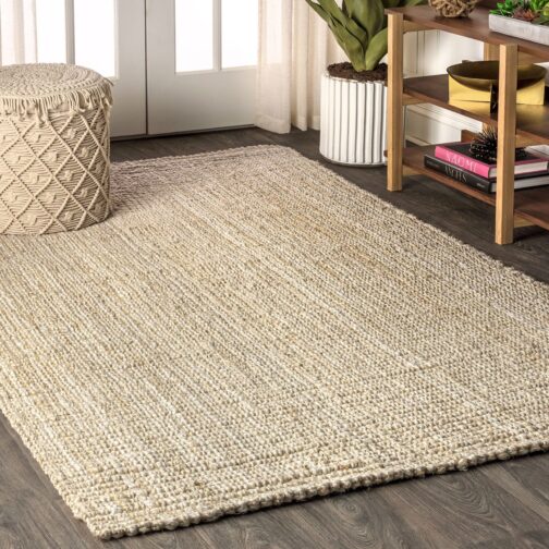 Indian Handwoven Jute Area Rug, Natural Jute Braided Custom Rugs Multi Size JR-27 - Image 3