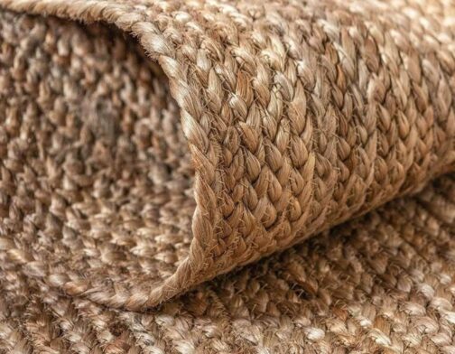 Indian Handwoven Jute Area Rug, Natural Jute Braided Custom Rugs Multi Size JR-22 - Image 4