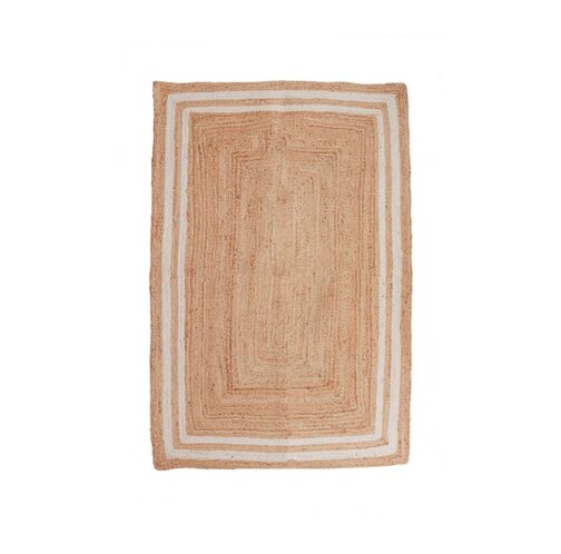 Indian Handwoven Jute Area Rug, Natural Jute Braided Custom Rugs Multi Size JR-39