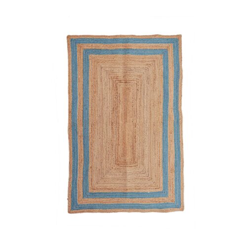 Indian Handwoven Jute Area Rug, Natural Jute Braided Custom Rugs Multi Size JR-34