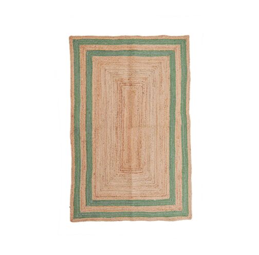 Indian Handwoven Jute Area Rug, Natural Jute Braided Custom Rugs Multi Size JR-36