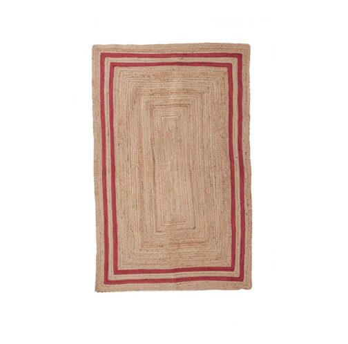 Indian Handwoven Jute Area Rug, Natural Jute Braided Custom Rugs Multi Size JR-37