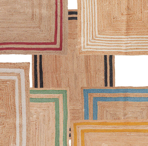 Indian Handwoven Jute Area Rug, Natural Jute Braided Custom Rugs Multi Size JR-38 - Image 2