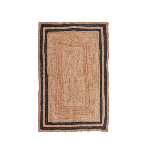 Indian Handwoven Jute Area Rug, Natural Jute Braided Custom Rugs Multi Size JR-38