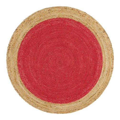 Handmade Round Jute Area Rug, Natural Jute Braided Custom Rugs RJR-32