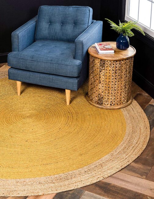 Handmade Round Jute Area Rug, Natural Jute Braided Custom Rugs RJR-34 - Image 3