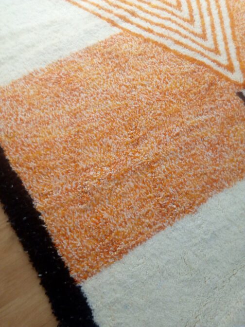Beni Ourain Rug, Authentic Moroccan Rug, Berber Carpet, Handmade Wool BOR-15 - Image 3