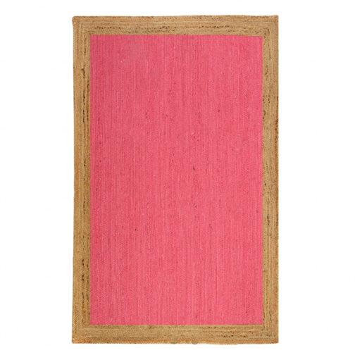 Indian Handwoven Jute Area Rug, Natural Jute Braided Custom Rugs Multi Size JR-19