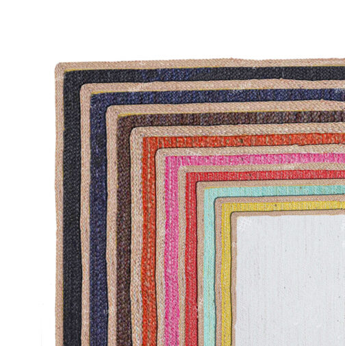 Indian Handwoven Jute Area Rug, Natural Jute Braided Custom Rugs Multi Size JR-50 - Image 2