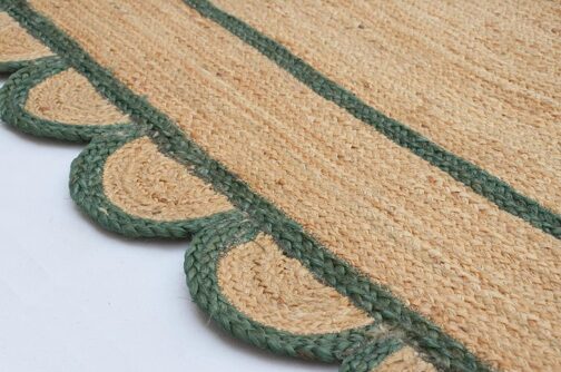 Indian Handwoven Jute Area Rug, Natural Jute Braided Custom Rugs Multi Size JR-05 - Image 2