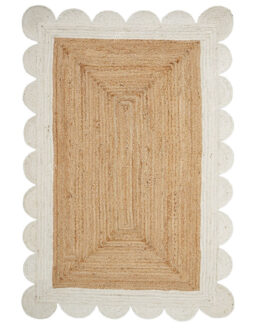 Indian Handwoven Jute Area Rug, Natural Jute Braided Custom Rugs Multi Size JR-06