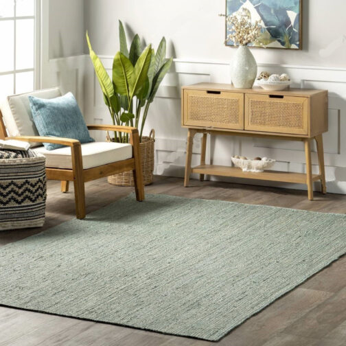 Indian Handwoven Jute Area Rug, Natural Jute Braided Custom Rugs Multi Size JR-24 - Image 3